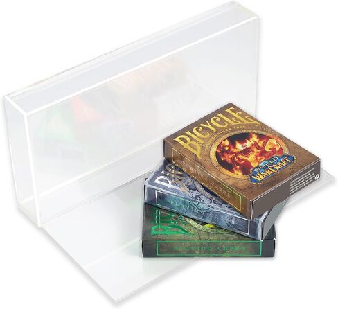 أوراق لعب الدراجة | World of Warcraft مع حقيبة لهواة التجميع من الأكريليك | مجموعة مكونة من 3 طوابق | كلاسيكي، ليتش كينغ والحملة الصليبية | مع علبة عرض أكريليك مكونة من 3 طبقات in Kuwait