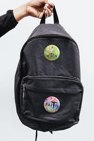 NewEights Christian Faith Adventure Button Pins (1-Set X 10 Buttons) - Large 2.25" VBS Sunday School Easter Baptism Thanksgiving Christmas Rewards Encouragement Enticement Inspirational Gift in Saudi Arabia