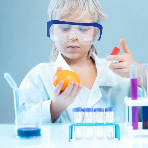 PLULON 23 Pieces Kids Scientist Costume Lab Coat with Science Experiment Kit Dress Up Pretend Cosplay School Projects for Kids Boys Girls Halloween Party Costumes in Saudi Arabia