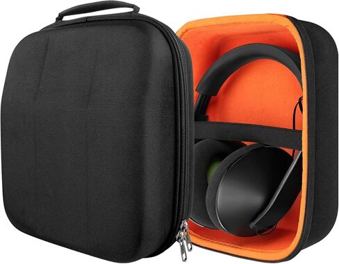 Geekria Shield Case for Large Sized Over-Ear Headphones, Replacement Extra Hard Shell Travel Carrying Bag with Cable Storage, Compatible with Sennheiser HD800S, Beyerdynamic Headsets (Black) in Saudi Arabia