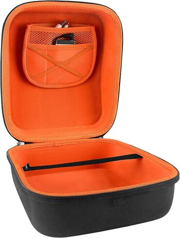 Geekria Shield Case for Large Sized Over-Ear Headphones, Replacement Extra Hard Shell Travel Carrying Bag with Cable Storage, Compatible with Sennheiser HD800S, Beyerdynamic Headsets (Black) in Saudi Arabia