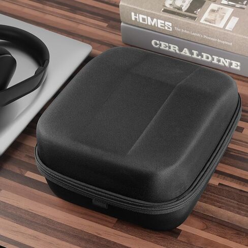 Geekria Shield Case for Large Sized Over-Ear Headphones, Replacement Extra Hard Shell Travel Carrying Bag with Cable Storage, Compatible with Sennheiser HD800S, Beyerdynamic Headsets (Black) in Saudi Arabia