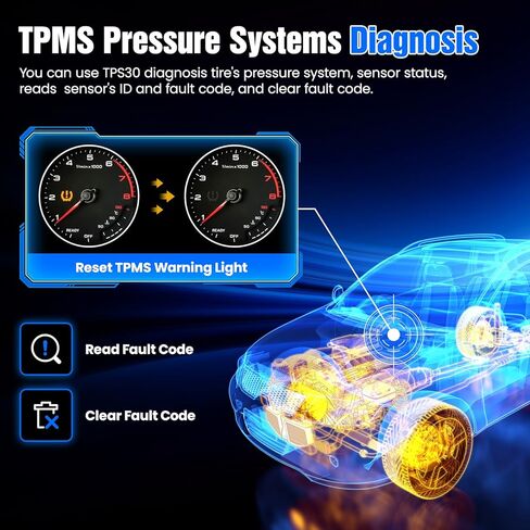 أداة برمجة OBDResource TPMS TPMS TPS30 إصدار 2024 أداة إعادة تعلم TPMS مع 4 قطع من مستشعرات TPMS (315+433 ميجاهرتز) إعادة تعيين تنشيط التشخيص جميع مستشعرات TPMS المعروفة، مستشعرات TP القابلة للبرمجة in Kuwait