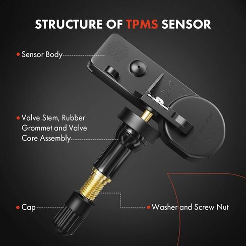 A-Premium Tire Pressure Monitoring System Sensor Compatible with Subaru Outback Forester Impreza Legacy Crosstrek XV Tribeca WRX WRX STI 315 Mhz in Saudi Arabia