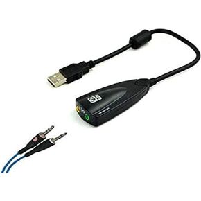 Surround Gaming Headset USB to 3.5mm Jack Stereo Headset Adapter Designed for LogitechGamingHeadsets G430 & G230 (White or Black, Depending on Availability)