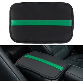 Car Armrest Storage Box Mat, Fiber Leather Auto Center Console Cover, Car Arm Rest Cover Accessories Interior Protection for Most Vehicle, SUV, Truck, Car（Purple