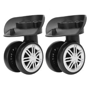 Suitcase Wheel Replacement, Mute Double Row Luggage Wheel Universal Outdoor Swivel Caster Spinner for Luggage Suitcase Trolley