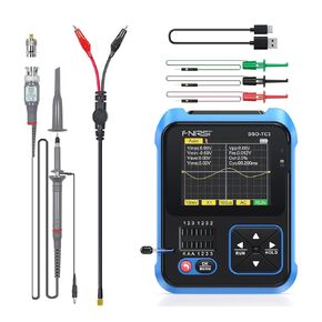 DSO-TC3 Oscilloscope - 3-in-1 Handheld Oscilloscope & DDS Signal Generator & Transistor Tester, 500Khz Bandwidth 10MSa/s Sampling Rate, 6 Types of Waveforms, Transistors Measure