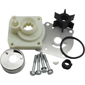 61NW0078 Water Pump Impeller Repair Kit for Yamaha 25HP 30HP 2 Stroke and 4 Stroke Outboard Motors 61N-W0078-11-00 61N-W0078-10-00 Sierra 18-3432