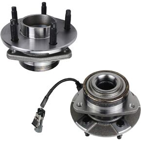Autoround 513189 Pair Front Wheel Hub and Bearing Assembly fit for Chevy Equinox 2005-2006, Saturn Vue 2002-2007, Pontiac Torrent 06, 5 Lug W/ABS