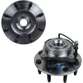 Autoround 515098 [2-Pack] Front Wheel Hub and Bearing Assembly Fit for Chevy Silverado/GMC Sierra 2500HD 3500 HD, Hummer H2, Suburban/Yukon XL 2500, 8 Lug w/ABS
