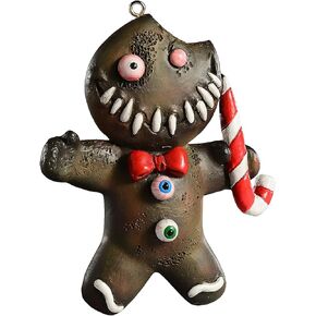 HorrorNaments Ginger Dead Man Horror Ornament - Scary Prop and Decoration for Halloween, Christmas, Parties and Events