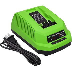 OHYES BAT 40V Charger Replacement for Greenworks 40V Lithium Ion Battery Charger 29482 Compatible with Greenworks 40V Battery 29472 29252 20202 22262 25312 25322 20642 Compatible with 40V G-MAX Tools in Saudi Arabia