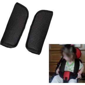 ZKFAR 2 PCS Car Seat Shoulder Strap Pads, 6.2In x 2.3In Soft Fabric Truck Seat Belt Fixers for Safe Driving, Universal Thickening Breathable Vehicle Shoulder Strap Covers for Trailers RV (Gray)
