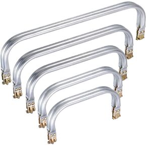 uxcell Metal Purse Frame 5Pcs, 5 Size Rectangle Lock Frame Kiss Lock Clasp Bag Frame Hardware Replacements for DIY Purse Bag Making Sewing Craft
