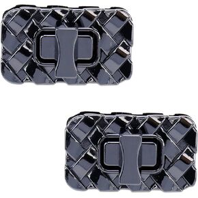 Meprotal 2pcs Turn Lock Clasp Purse Closure Twist Lock Metal Clip Clasp Buckles for Purse Handbag Bags DIY Craft (Gun Black)