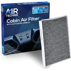 فلتر هواء المقصورة AirTechnik CF8804A مع الكربون المنشط | يناسب بويك ليسابر 2000-2005 / كاديلاك ديفيل 00-2005، DTS 2006-2011 / أولدزموبيل أورورا 2001-2003 / بونتياك بونفيل 2000-2005 - MC1011 in Kuwait