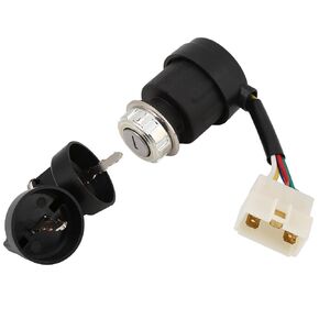Gas Generator Ignition Switch with Key 5 Wires Key Starter Switch for 2KW- 5KW 186 Gas Generator