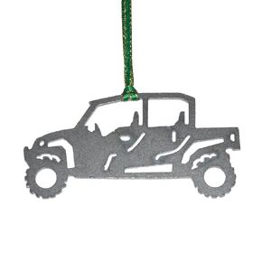 UTV 4 Seater Sport Utility Metal Holiday Ornament, Side by Side, SxS