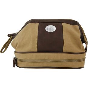 NCAA Florida State Seminoles Men's Canvas Concho Toiletry Bag, Khaki, One Size