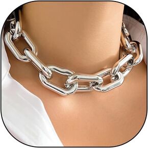 FUTIMELY Chunky Gold Chain Choker Necklaces,Trendy Thick Link Necklaces,Dainty Statement Jewelry Gifts for Women Teen Girls