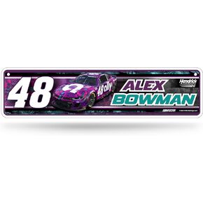 Rico Industries NASCAR Racing Metal Street Sign 4" x 15" Home Décor - Bedroom - Office - Man Cave