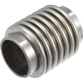 Car Exhaust Flexible Pipe, 38x70mm 1.5"x2.76" Exhaust Flex Connector Pipes Bellows Universal for Car Durable Stainless Steel Silver Tone