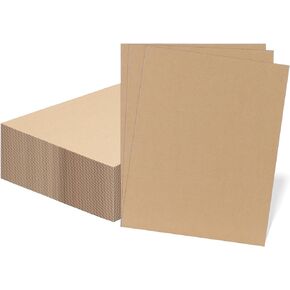 RLAVBL 50 Pack 11x14 Corrugated Cardboard Sheets, Flat Cardboard Inserts for Shipping, Mailing, Packing, DIY Crafts
