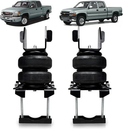 مجموعة تعليق أكياس الهواء الزنبركية VIGOR متوافقة مع 2007-2018 Chevy Silverado 1500 وGMC Sierra 1500 Pickups، استبدال TOW-BB-GM07، ما يصل إلى 5000 رطل من سعة تسوية الحمل in Kuwait