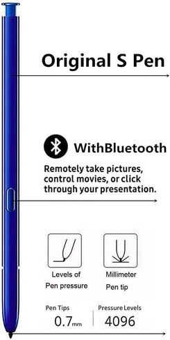 Note 10 S Pen (WithBluetooth),Stylus Touch S Pen Replacement for Samsung Galaxy Note 10 / Note 10+ Plus All Versions (Red) in Saudi Arabia