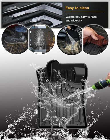 سجادات أرضية أصلية لسيارة Nissan Altima 2019-2024 جميع الموديلات - بطانات أرضية TPE للسيارات تناسب جميع الأحوال الجوية - سجادات أرضية السيارة لجميع الأحوال الجوية لسيارة Nissan Altima 2019-2024 الصف الأول والثاني مجموعة كاملة من بطانات الأرضية المطاطية in Kuwait