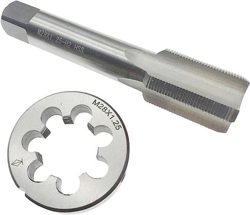 M28 x 1.25 مجموعة قوالب الصنبور RH اليد اليمنى M28x1.25 أداة اللولبة واللولبة آلة مخددة مستقيمة، M28 x 1.25 صنبور الخيط والقالب الدائري M28 x 1.25 الصنبور والقالب RH in Kuwait