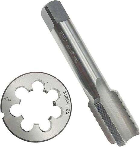 M28 x 1.25 مجموعة قوالب الصنبور RH اليد اليمنى M28x1.25 أداة اللولبة واللولبة آلة مخددة مستقيمة، M28 x 1.25 صنبور الخيط والقالب الدائري M28 x 1.25 الصنبور والقالب RH in Kuwait