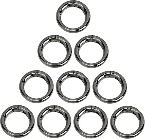 10 Pcs Key Ring Carabiner, Spring O Ring Small Round Clip Metal Carabiner, Purse Holder Clip Wallet Ring Heavy Duty Carabiner Clips for Bag Craft in Saudi Arabia