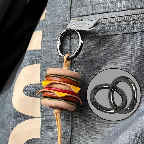 10 Pcs Key Ring Carabiner, Spring O Ring Small Round Clip Metal Carabiner, Purse Holder Clip Wallet Ring Heavy Duty Carabiner Clips for Bag Craft in Saudi Arabia