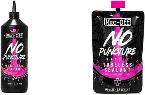 Muc Off مانع للتسرب بدون متاعب للثقب - مانع تسرب متطور لإطارات الدراجة مع صبغة تتبع للأشعة فوق البنفسجية التي تغلق الشقوق والثقوب حتى 6 مم in Kuwait