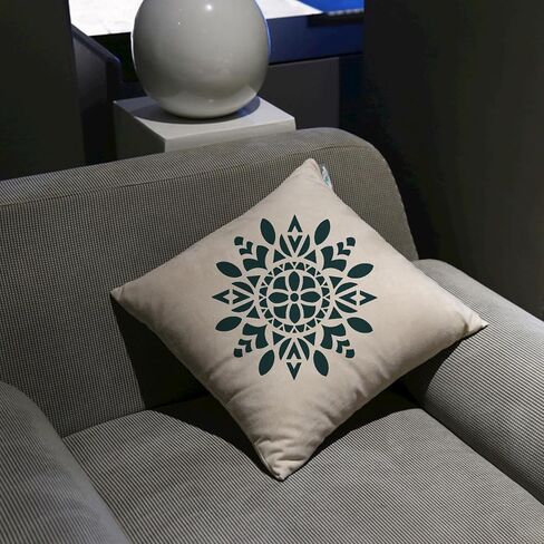 4 Pcs Large Pattern Mandala Stencils Reusable Mandala Dot Painting Templates DIY Floral Spray Paint Stencil Drawing Craft Stencil for Wood Wall Tile Floor Canvas Fabric Furniture Rock Concrete (8x8) in Kuwait