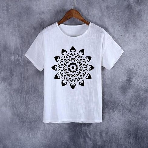4 Pcs Large Pattern Mandala Stencils Reusable Mandala Dot Painting Templates DIY Floral Spray Paint Stencil Drawing Craft Stencil for Wood Wall Tile Floor Canvas Fabric Furniture Rock Concrete (8x8) in Kuwait