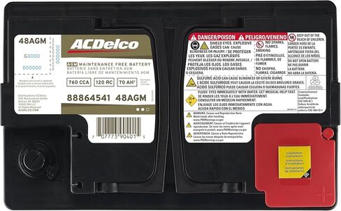 ACDelco Gold 48AGM (88864541) 36 Month Warranty AGM BCI Group 48 Battery in Saudi Arabia