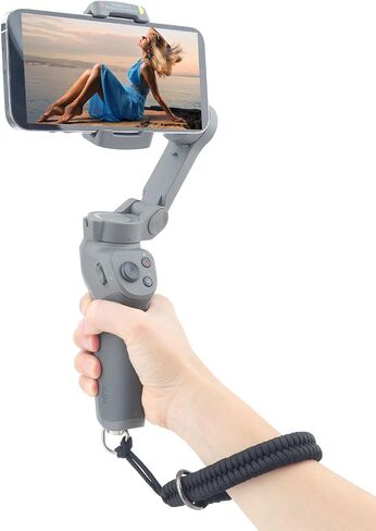 حبل معصم لكاميرا باراكورد لكاميرات DSLR، مع برغي سريع التحرير لـ Insta360 X3، وكاميرات الحركة، وعصا السيلفي (13.8 بوصة، أسود) in Saudi Arabia