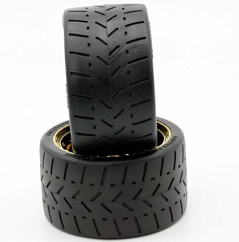 1/8 Gripper 54/100 Belted Mounted Rear Tires/Wheels 17mm (2) Arrma Felony/Infraction/Limiitless (Gold) in Saudi Arabia