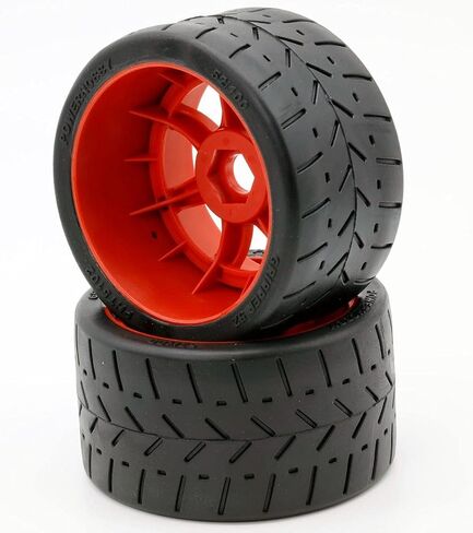 1/8 Gripper 54/100 Belted Mounted Rear Tires/Wheels 17mm (2) Arrma Felony/Infraction/Limiitless (Gold) in Saudi Arabia
