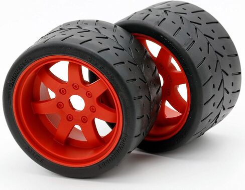 1/8 Gripper 54/100 Belted Mounted Rear Tires/Wheels 17mm (2) Arrma Felony/Infraction/Limiitless (Gold) in Saudi Arabia