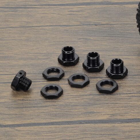 RCAWD Wheel Hex & Wheel Nut 17mm for ARRMA 6S, Fireteam 6S, Kraton 6S, Notorious 6S, Outcast 6S, Talion 6S Upgrades Parts, Wheels Hubs Adapter for #AR310484#ARAC9416, AR310449#ARAC9763 Black in Saudi Arabia