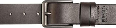Buffalo David Bitton Mens Belt | 38mm Black Belt/Dark Brown Belt | 100% Genuine Leather Belt | Casual Jeans Belts in Kuwait
