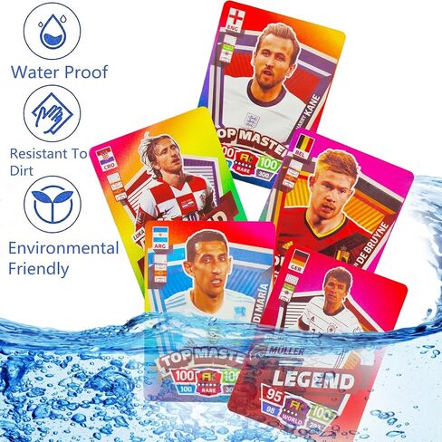 55 Colorful Soccer Star Cards Soccer Trading Cards Limited Edition Soccer Card Champion Collection League Card Gift for Children Fans in Saudi Arabia