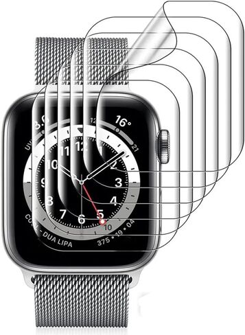 [5 Pack] Hydrogel Film Screen Protector for Apple Watch Series 9/8/7 41mm, TPU [Clear HD] Self-Healing Soft Protective Film (Not Tempered Glass) in Saudi Arabia