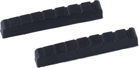 ميتالور 8 سلسلة صامولة جيتار جرافيت صامولة علوية مشقوقة مسبقًا للجيتار الكهربائي أو الجيتار الصوتي أسود 54 × 9 × 6 مم مجموعة من قطعتين باللون الأسود. in Kuwait