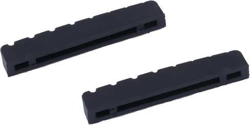 ميتالور 8 سلسلة صامولة جيتار جرافيت صامولة علوية مشقوقة مسبقًا للجيتار الكهربائي أو الجيتار الصوتي أسود 54 × 9 × 6 مم مجموعة من قطعتين باللون الأسود. in Kuwait