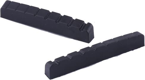 ميتالور 8 سلسلة صامولة جيتار جرافيت صامولة علوية مشقوقة مسبقًا للجيتار الكهربائي أو الجيتار الصوتي أسود 54 × 9 × 6 مم مجموعة من قطعتين باللون الأسود. in Kuwait